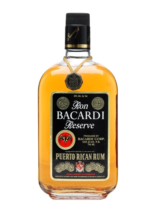 Ron Bacardi Reserve Bottled 1970s | Puerto Rican Rum: Whisky ...